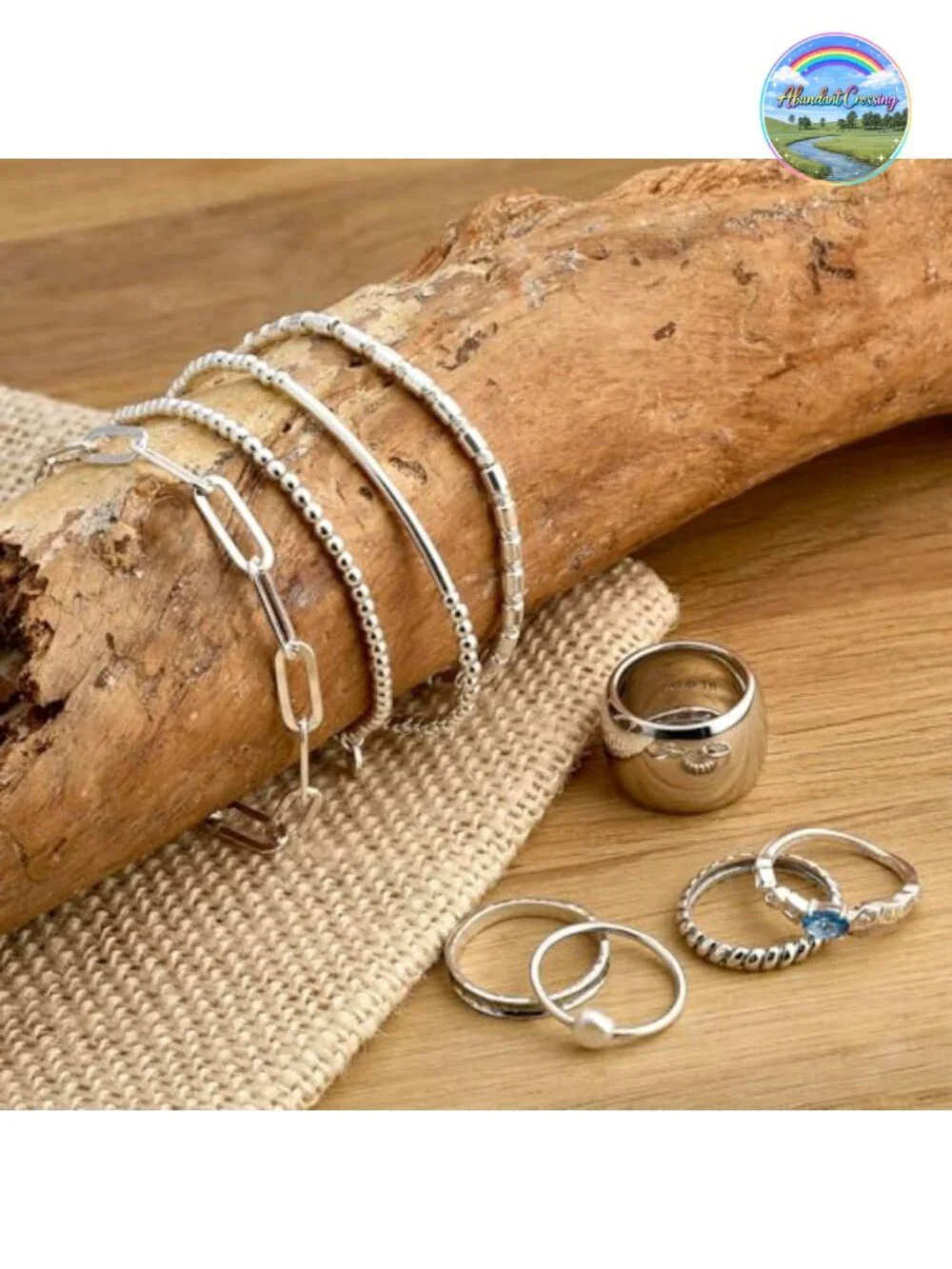 Silpada Stellar Stable Stacking Ring Hammered Sterling Silver Stackable Band